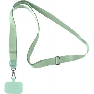 MAA-Cordon Telephone Portable, Tour de Cou Téléphone Universelle avec Patch Réglable Amovible Collier Lanière Corde en Bandoulière Compatibles avec Plupart des Smartphones Case - Neuf