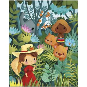 KASFL-Puzzle 100 Pi&egrave;ces Inspir&eacute; De Rousseau-Puzzle 100 Pieces Enfant-Jeu &Eacute;ducatif-D&eacute;veloppe La Patience Et La Dext&eacute;rit&eacute;-Certifi&eacute; Fsc-D&egrave;s 6 Ans,J02550 - Neuf