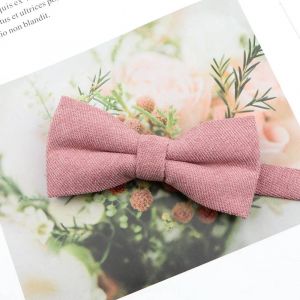 Ensemble De Noeuds Papillon Parent-Enfant En Daim Super Doux Pour Hommes Macarons Couleur Unie Design Classique Mignon Papillon Rouge Vert Bleu Rose Cravate--Kids 1 - Neuf