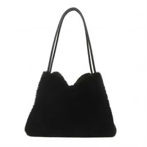 Fourrure Sac d'Épaule, Fausse Fourrure Grand Fourre-tout, les Femmes Floue Sac à main, Moelleux Doux Sac à main, Soirée de Travail Quotidien Sac - Neuf