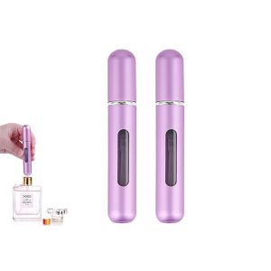 Lot De 2 Mini Flacons Vaporisateurs De Parfum Rechargeables De 8 Ml, Id&eacute;aux Pour Les Voyages. - Neuf