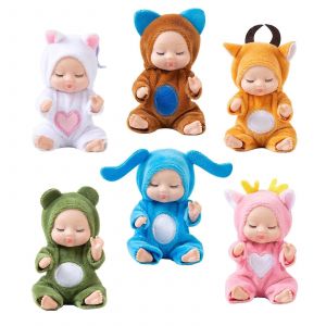 6x petite poup&eacute;e portant des v&ecirc;tements Poup&eacute;es animales avec des v&ecirc;tements d'animaux pour les filles - Neuf