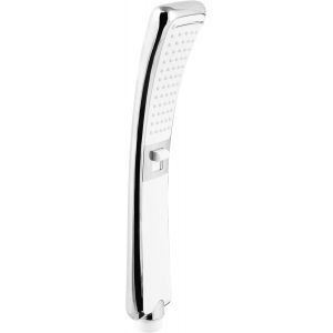 JGD-Kinnay TECB3473 Douchette &agrave; main 95 x 50 mm Plaqu&eacute; 2 types de jet normal et puissant, insert anti-calcaire et &eacute;conomie d'eau, t&ecirc;te &eacute;cologique pour douche et baignoire, chrome/blanc - Neuf