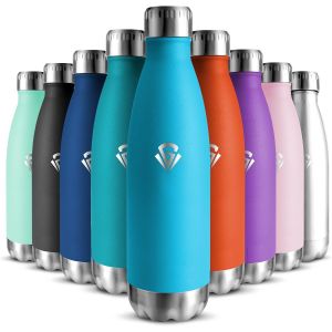 Gourde Isotherme Enfant 500ml, Acier Inoxydable 18/8, Bouteille Isotherme, Sans Bpa, Gourde Enfant, , Water Bottle, &Eacute;tanche Double Isolation, Bouteille Inox Pour Camping, &Eacute;cole, Gym - Neuf