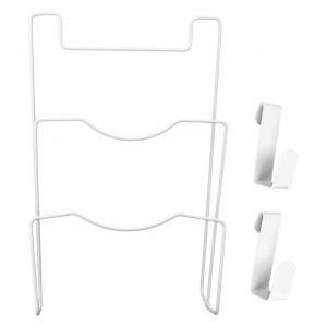 Hjlian Organiseur De Couvercles De Casseroles En Fer Forge Pour Porte D'armoire, Support De Planche A Decouper, Rangement D'ustensiles De Cuisine - Neuf