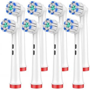 Kgabery-Lot De 8 Pièces Brosse De Rechange Pour Oral B,Tête De Brosse De Rechange Pour Brosse À Dents Électrique - Neuf