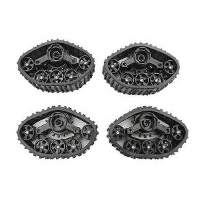 4 pcs escalade tout-terrain camion roues de piste pneus neige pi&egrave;ces de rechange pour voiture sur chenilles rc bricolage modi - Neuf