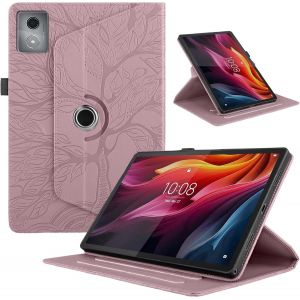 Coque pour Lenovo Tab M11 Plus/K11 Plus 11.45"" Tablette &iquest;&iquest;tuis PU Cuir 360&iexcl;&atilde;Rotatif Multi-Angle Stand Flip Protection Housse pour Lenovo Tab K11 Plus Coque,Rose Gold Arbres - Neuf