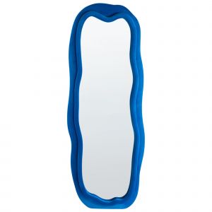 Miroir BEAUNE 56 cm 160 cm Velours Bleu - Neuf