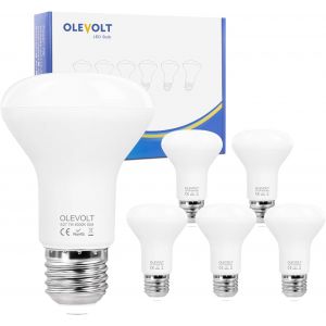 R63 Ampoules Led E27 Dimmable, 7w Équivalent Halogène 70w, E27 Led Spot R63, Culot Vis E14 Led Réflecteur R63 4000k Blanc Neutre, Pas De Scintillement, Lot De 6 - Neuf