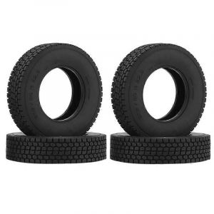 4pcs 20mm pneu en caoutchouc dur pour camion semi-tracteur 1/14 tamiya rc - Neuf