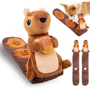 Jouet Pour Chien En Forme D'&eacute;cureuil-Jouet Intelligent Pour Chien-Jouet Couineur Pour Chien-Jouet Interactif Pour Chien-Jouet &Agrave; Renifler Pour Chien-Jouet &Agrave; M&acirc;cher En Peluche Pour Chien - Neuf