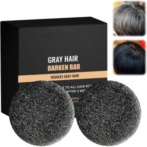 Eryi-2024 Nouveau Style Anti Gray Bar 2 Pièces Anti Grey Bar Anti-Gray Bar Anti Gray Bar Anti Grey Bar Anti-Gray Bar Solid Shampoo Bar Barre De Shampooing Assombrissant Les Cheveux - Neuf