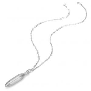 Collier Diffuseur D'huiles Essentielles, Pendentif Parfume De 1 Ml, Accessoire De Bijouterie (Collier En Argent) - Neuf