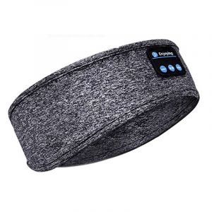 1 pc de Couchage Casque Bluetooth 5.2 Bandeau, Sport Casque sans Fil à la Veille de la Musique Masque pour les Yeux HD Ecouteurs Stéréo avec haut-Parleur pour Maman Femmes Hommes - Neuf