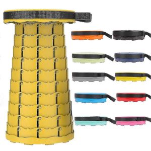 Portable Voyage,Camping Et Autres Tabourets T&eacute;lescopiques En Plastique Chaise Pliable Portable - Neuf