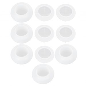 Lot De 5 Moules En Silicone Pour Contenants &Agrave; L&egrave;vres,En R&eacute;sine &Eacute;poxy,Pour La Fabrication De Bo&icirc;tes De Rangement De Bijoux - Neuf