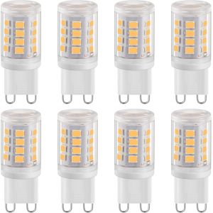 Ampoules Led G9 2w Blanc Naturel 4000k 280lm,Équivalent À Une Ampoule Halogène 28w,Ampoules Led G9 Pour Éclairage Domestique,Non-Flicker,Ac 220-240v,Paquet De 8 - Neuf