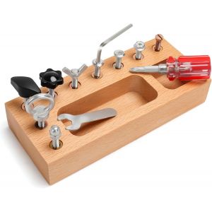 JGD-Jouets Montessori pour 1 2 3 4 Ans, Jouets en Bois pour Enfants, Jouets de motricit&eacute; Fine, Jouets sensoriels pour Tout-Petits - Neuf