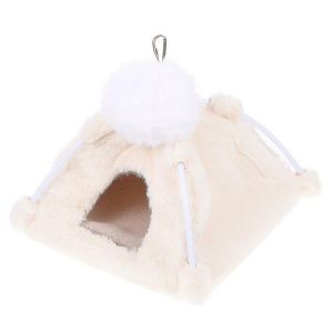 Hamac D'hiver Douillet Pour Petits Animaux - Lit Moelleux Pour Oiseaux, Hamsters Et Autres - Refuge Chaleureux Et Décoratif - Neuf
