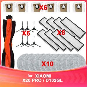 Pi&egrave;ces compatibles avec l'aspirateur robot Xiaomi X20 PRO / D102GL - Neuf