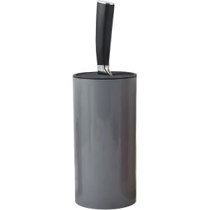 Mevronisshop-Bloc De Couteaux Sans Couteaux, Bloc De Couteaux De Cuisine Gris, Universel Range Couteaux De Cuisine, Porte Couteau Plastique, Bloc De Rangement Couteaux - Neuf