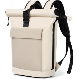 Rolltop Sac &agrave; dos &eacute;l&eacute;gant pour ordinateur portable de 17 "",&eacute;tanche,grand sac &agrave; dos de voyage,sac &agrave; dos d'&eacute;cole,pour les voyages,l'universit&eacute;,le travail.[T93] - Neuf