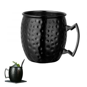 Mug Moscow Mule En Acier Inoxydable 530 Ml, Design Martel&eacute;, Id&eacute;al Pour La Maison, Les F&ecirc;tes Et La Cuisine. - Neuf