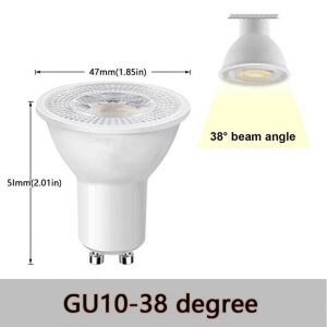 Kalsa-1-10 Pièces Led Spot Gu10 Ac220v Led Ampoule À Économie D'énergie 3w 6w 9w 12w Lampe À Led Ampoule De Projecteur 38 Degrés Lampara Pour La Maison,Gu10-38 Degree,Cold White - Neuf