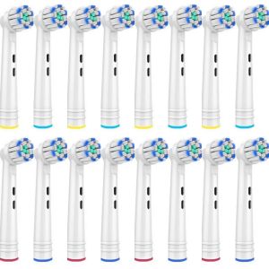 Recharges De Tête De Brosse Pour Oral B Braun Modèle 3756 3757 3744 3765 3738 4729 4739,Poils Souples Et Ultra-Fins Pour Soins Des Gencives Professionnels.16pcs. - Neuf