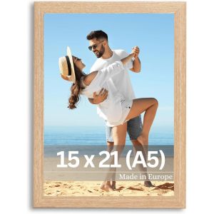 Cadre Photo Klee 13x18 cm en Beige - Simple et Moderne en Bois - Ch&acirc;ssis pour l'image 13x18 - Neuf