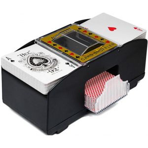 Mélangeur De Cartes Automatique1-2 Ponts,Électrique Melangeur De Carte, Automatique Pour Uno, Texas Hold'em, Home Card Games, Blackjack, Electric Casino Poker.[G655] - Neuf