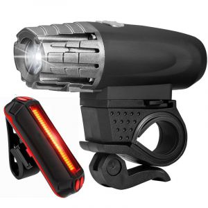 Éclairage De Vélo, Éclairage Avant Et Arrière, Étanche Ipx6, Rechargeable Par Usb, 4 Modes D'éclairage Pour Le Cyclisme, Le Vtt, Le Vélo Hybride, Le Vélo - Neuf