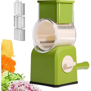 Chenquansarl-Mandoline De Cuisine Manuelle,Râpe À Légumes Manuelle Polyvalente,Avec 3 Lames De Vegetable Chopper En Acier Inoxydable,Peut Couper Les Pommes De Terre,Les Carottes,Les Légumes,Les Noix, - Neuf