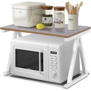 Etagère Ondes,Support De Four À Ondes À 2 Niveaux,Extensible Etagère Rangement Cuisine Multifonctionnel Robuste Organisateur D'étagère De Comptoir D'armoires De Cuisine 57 X 38 X - Neuf