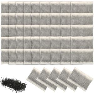 Lot De 50 Filtres &Agrave; Eau Distill&eacute;s En Noix De Coco Pour Distributeur D'eau Et Purificateur D'eau Pour Animaux De Compagnie - Neuf