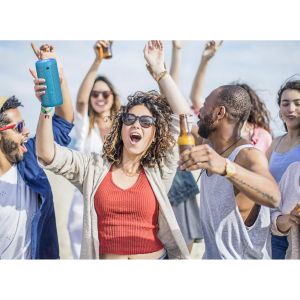 Enceinte Bluetooth Portable sans Fils.lumi&egrave;re LED, IPX7 Lecture 30H, Volume Plus Fort et Basses am&eacute;lior&eacute;es,Durable pour Les Voyages, l'ext&eacute;rieur - Neuf