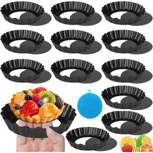Jexnovashop-Moul &Agrave; Tarte Ronde, Tartelette Et Quiche, Pour Quiches, Tartelettes Et G&acirc;teaux - Neuf