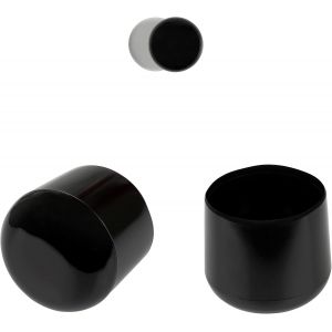 Lot De 10 Bouchons En Plastique Pour Tubes Ronds,30mm-90mm,Différentes Couleurs,Patin Chaise,Patins Pour Meubles,Protection Pied De Chaise,Tampon Chaise,Embout De Chaise (43-44mm,Noir) - Neuf