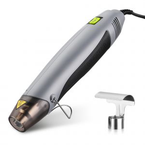 Décapeur Thermique Professionnel 200W/400W WORKPRO, Pistolet à Air Chaud 300/500?, Température Réglable, Échauffement Rapide de 1,5 S, Protection de Surcharge, avec Buse Anti-brûlure - Neuf