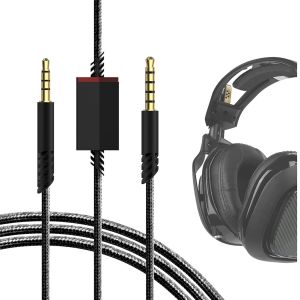 LORANKA-C&acirc;ble audio auxiliaire de rechange avec contr&ocirc;le du volume, c&acirc;ble audio de jeu, compatible avec Astro A10, A30, A40, A40TR, A50, casque de jeu PS5/PS4/Xbox One/PC/smartphone/casque (2 m) - Neuf