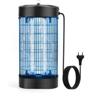 Lampe Anti Moustique,Tue Mouche Electrique 18W Anti Moustique Interieur avec 2 Tubes UVA,Lampe Anti Mouche Piege Moustique Exterieur pour Moustiques,Mouches et Autres Insectes Volants - Neuf