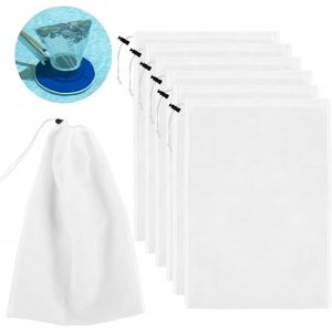 Sac Filtrant Aspirateur Piscine 6 Pièces Sacs pour Aspirateur de Piscine Filtre Tissu Accessoires pour Le Nettoyage des Feuilles et des Débris de la Piscine - Neuf