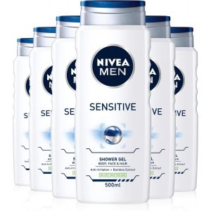 Senior-Men Sensitive Shower Gel Pack Of 6 (6 X 500ml)[L226] - Neuf