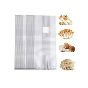 Lot de 40 sacs de culture transparents pour myc&eacute;lium de champignons (50 x 13 cm) avec a&eacute;ration - Neuf