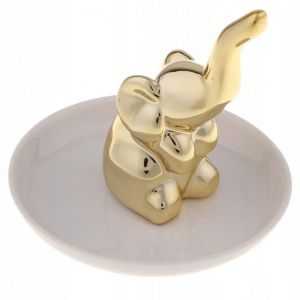 Plateau À Bijoux Décoratif En Forme De Lapin, De Licorne Ou De Flamant Rose, Plat Blanc, Doré, Éléphant - Neuf
