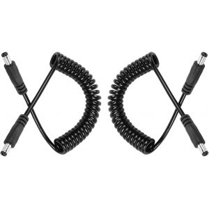 DC 5.5mm X 2.1mm mâle à mâle câble Adaptateur d'alimentation LED Bande Lumineuse, CCTV, Voiture, caméra de sécurité, etc. câble d'extension de Bobine d'alimentation DC (Paquet de 2) - Neuf