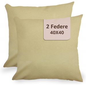 CAUC-Housses de coussin pour canap&eacute;, 40 x 40 cm, housse de coussin 40 x 40 cm, taie d'oreiller pour canap&eacute;, chambre &agrave; coucher, taies d'oreiller d&eacute;coratives, 2 pi&egrave;ces Sable - Neuf