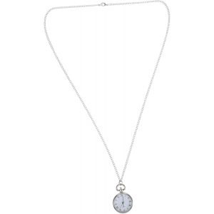 1 Pc Collier Montre De Poche Montre À Revers Décor De Chaîne Montre De Poche Médecin Collier Homme Réservoir Pendentif Montre Suspendu Montre De Poche Enchaînée Alliage Silver - Neuf