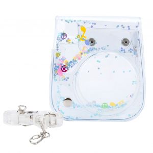 Mini etui transparent en PVC avec bandouliere pour appareil photo Fujifilm Instax Mini 11/9/8, bleu - Neuf